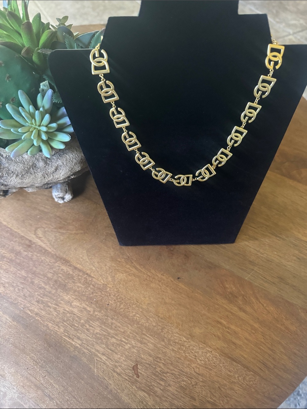 Dolce Gabbana Gold Link Chain Necklace - Women's Fashion Necklace